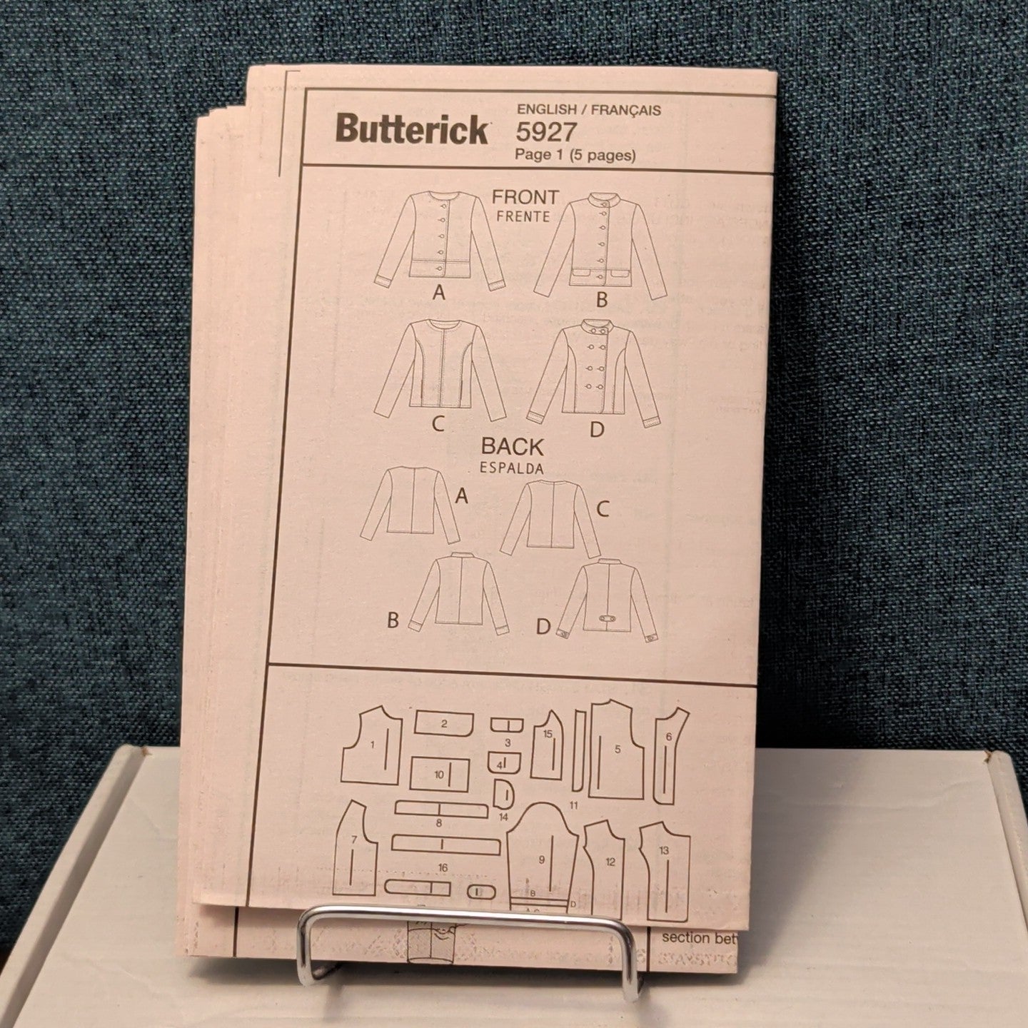 Butterick B5927 Jacket Sewing Pattern Sizes 6-14 UNCUT | 150th Anniversary Easy