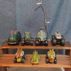 Lot Of 7 Dinosaur Monster Trucks, Vehicles Plastic