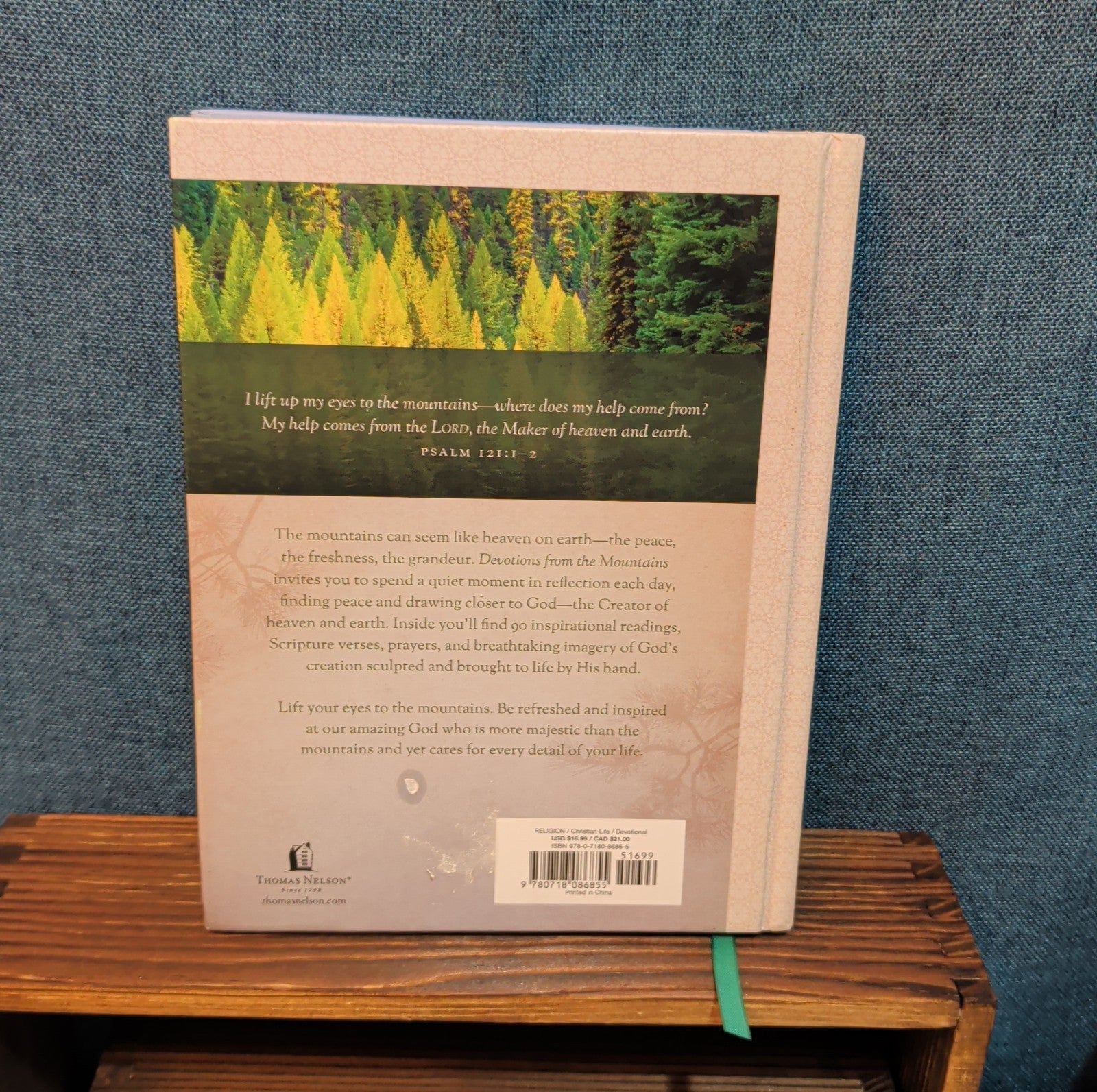Devotions from the Mountains Thomas Nelson Hardcover Book