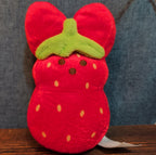 Peeps Bunny Plush Lot 4 Strawberry Tie-Dye Purple Yellow 2014