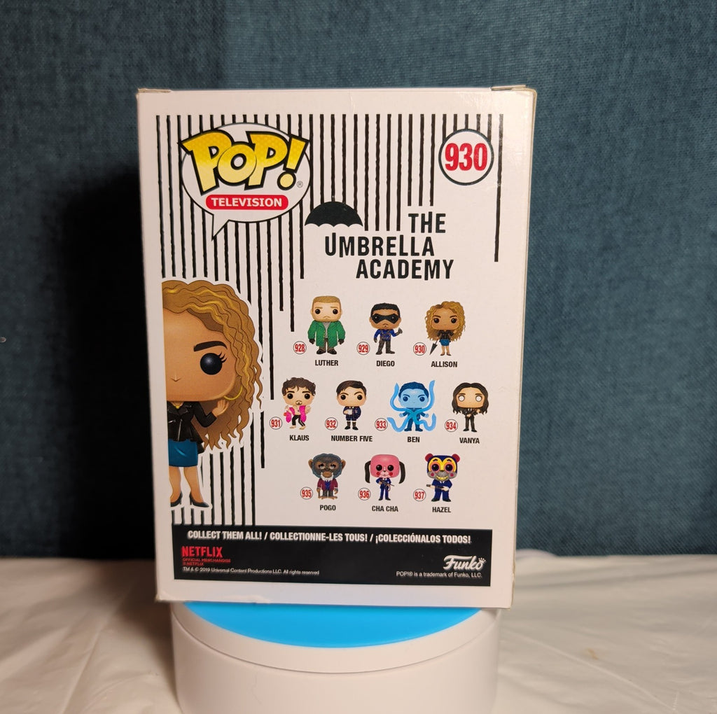 Funko Pop Television Umbrella Academy Allison 930 Vinyl with Box in Protector