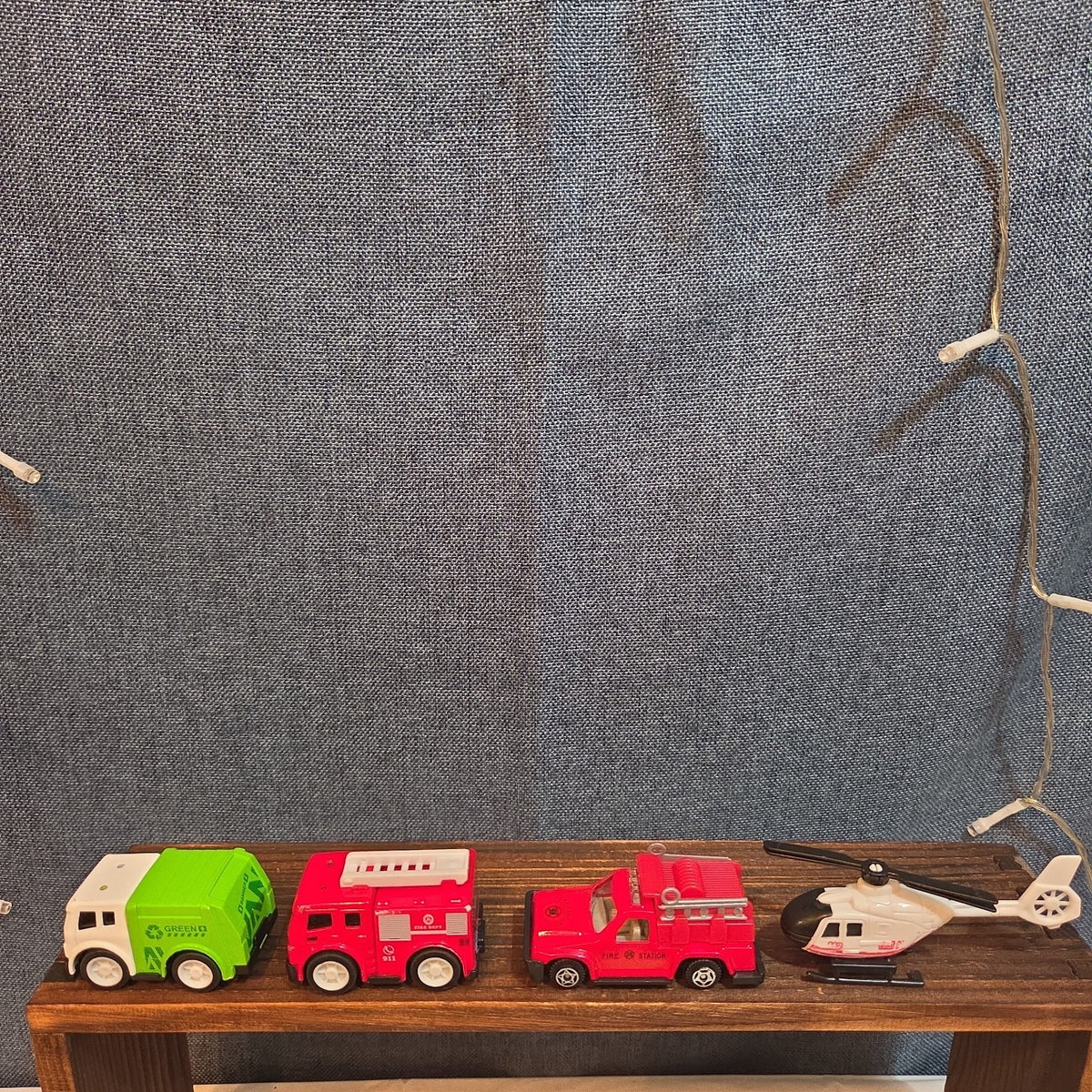 City Rescue Toy Vehicle Lot 4 Fire Truck Copter