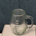 Home Essentials FOOTBALL Glass Mug XL 36 oz Textured Pigskin Beer Stein Gameday