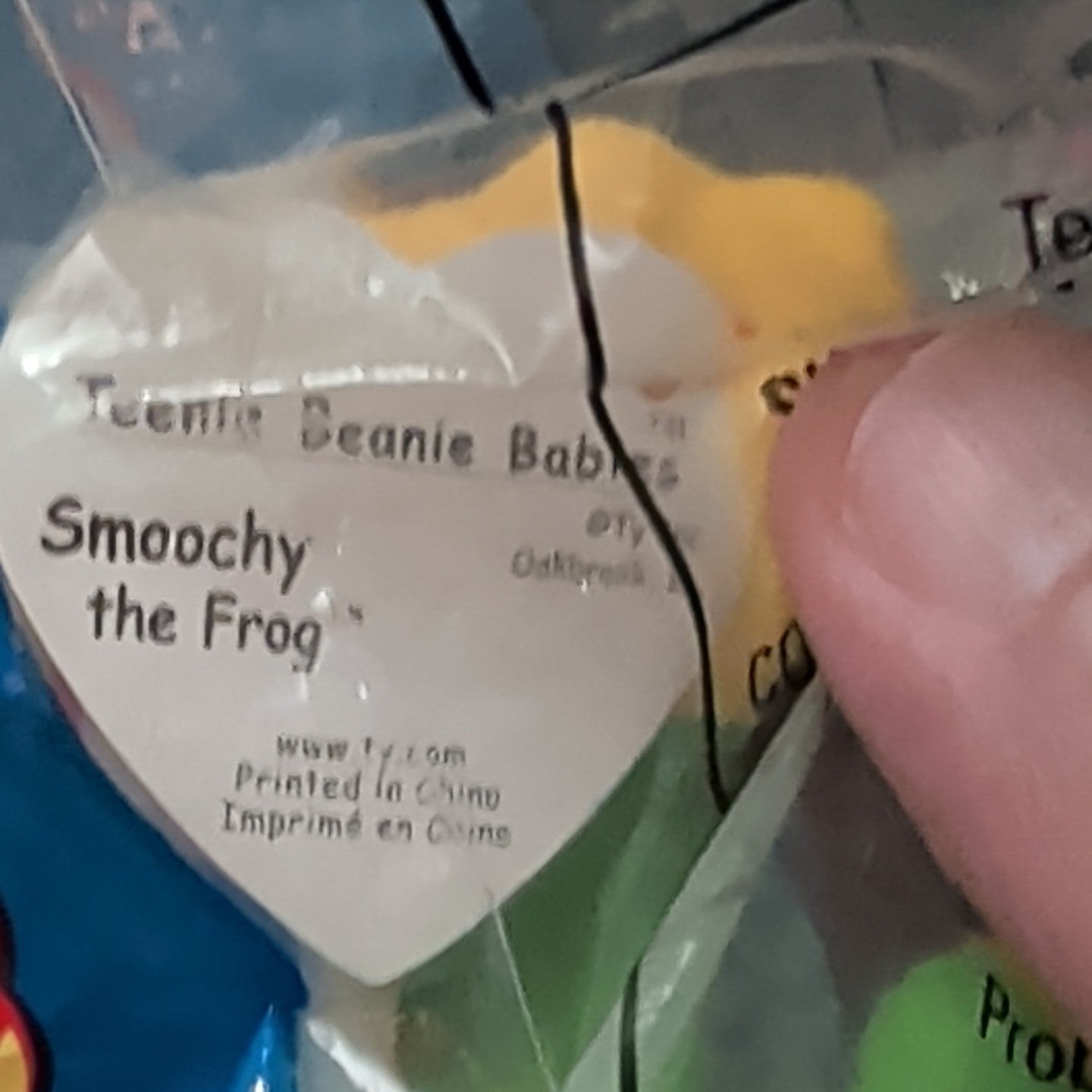 Ty Teenie Beanie Baby Smoochy the Frog #3 McDonald’s 1999 Sealed New in Package