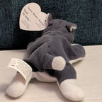 Ty Teenie Beanie Baby Nook the Husky 1999 McDonald's Plush Dog Grey White Tag