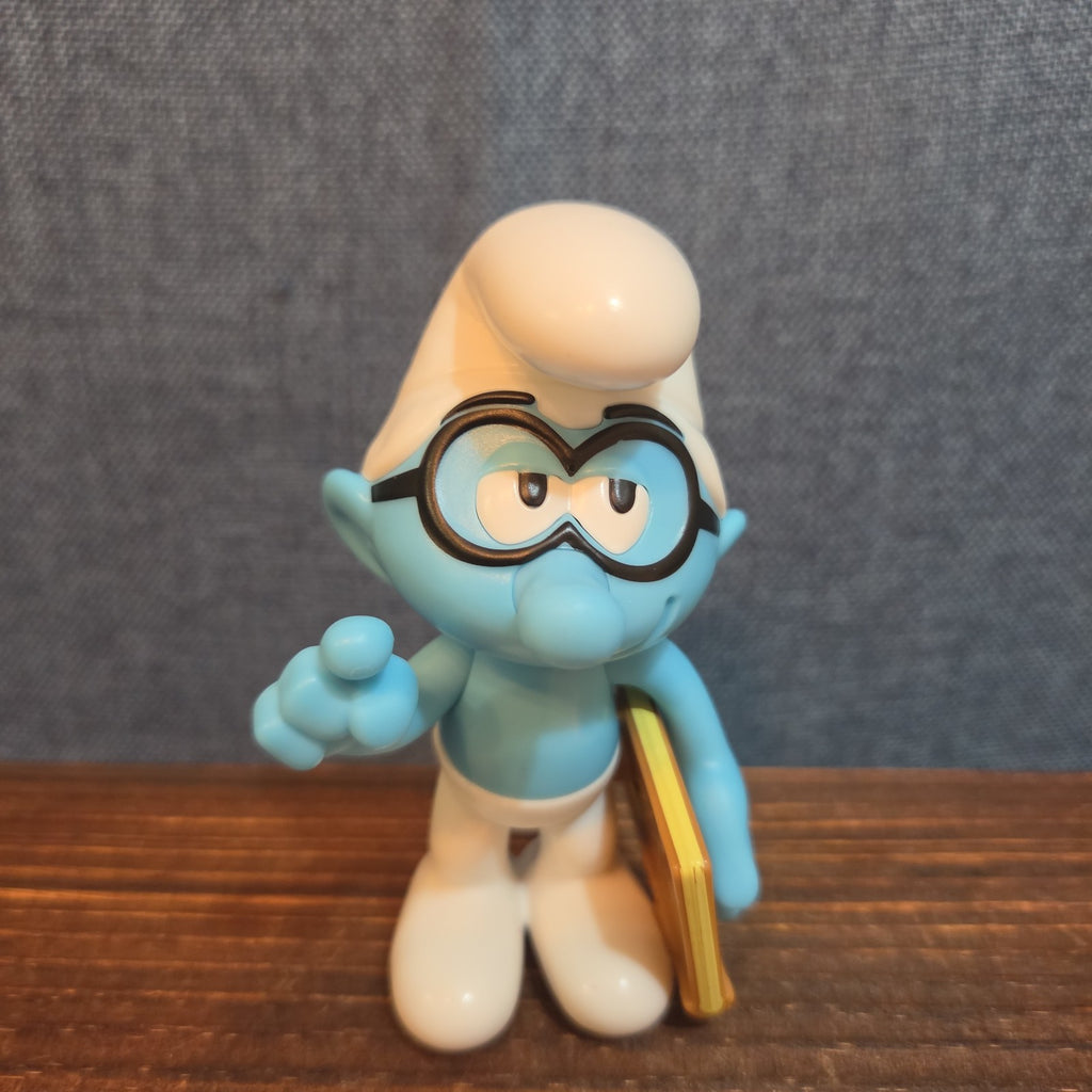 Peyo BKC Brainy Smurf PVC Figure 2024 Nostalgic Cartoon Toy