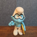 Peyo BKC Brainy Smurf PVC Figure 2024 Nostalgic Cartoon Toy