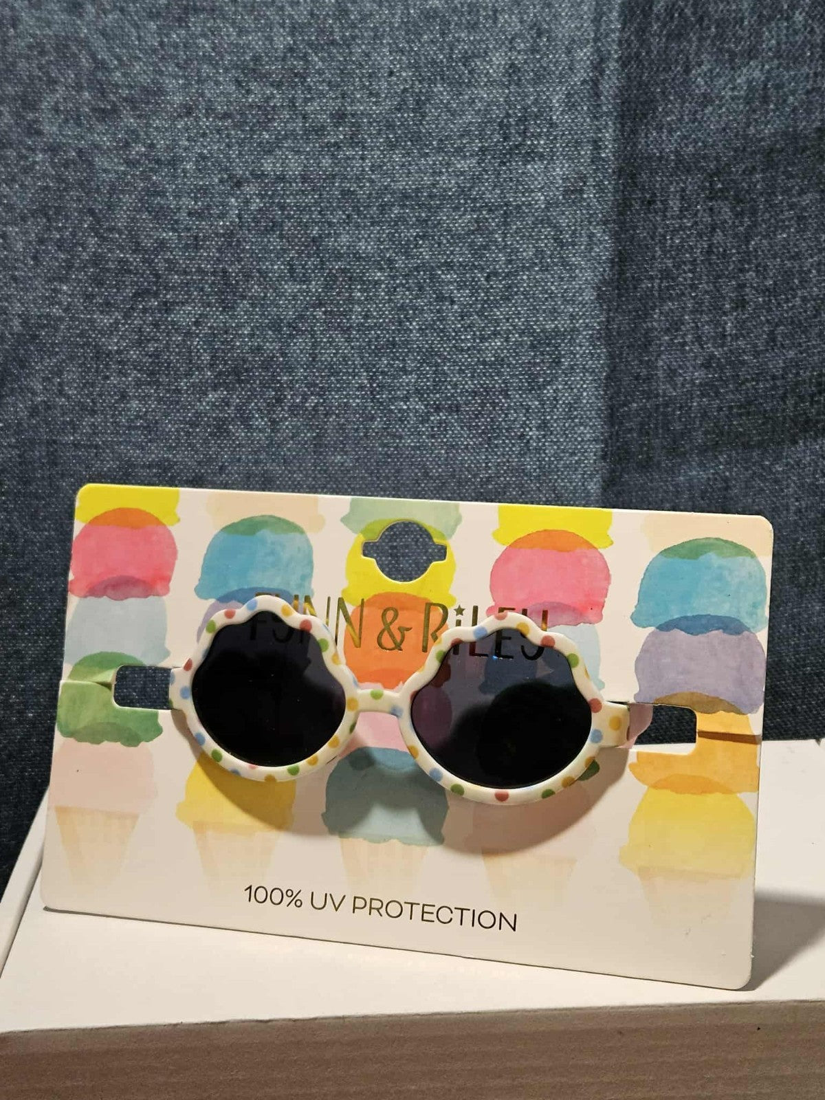 Fynn & Riley Toddler Girls Sunglasses Flower Polka Dot 100% UV Protection NEW