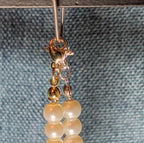 Faux Pearl Purse Charm Gold Silver Tone W Letter Initial
