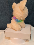 Ty Beanie Boos Chewey Chihuahua Rainbow Collar Gold Glitter Eyes 6" Plush