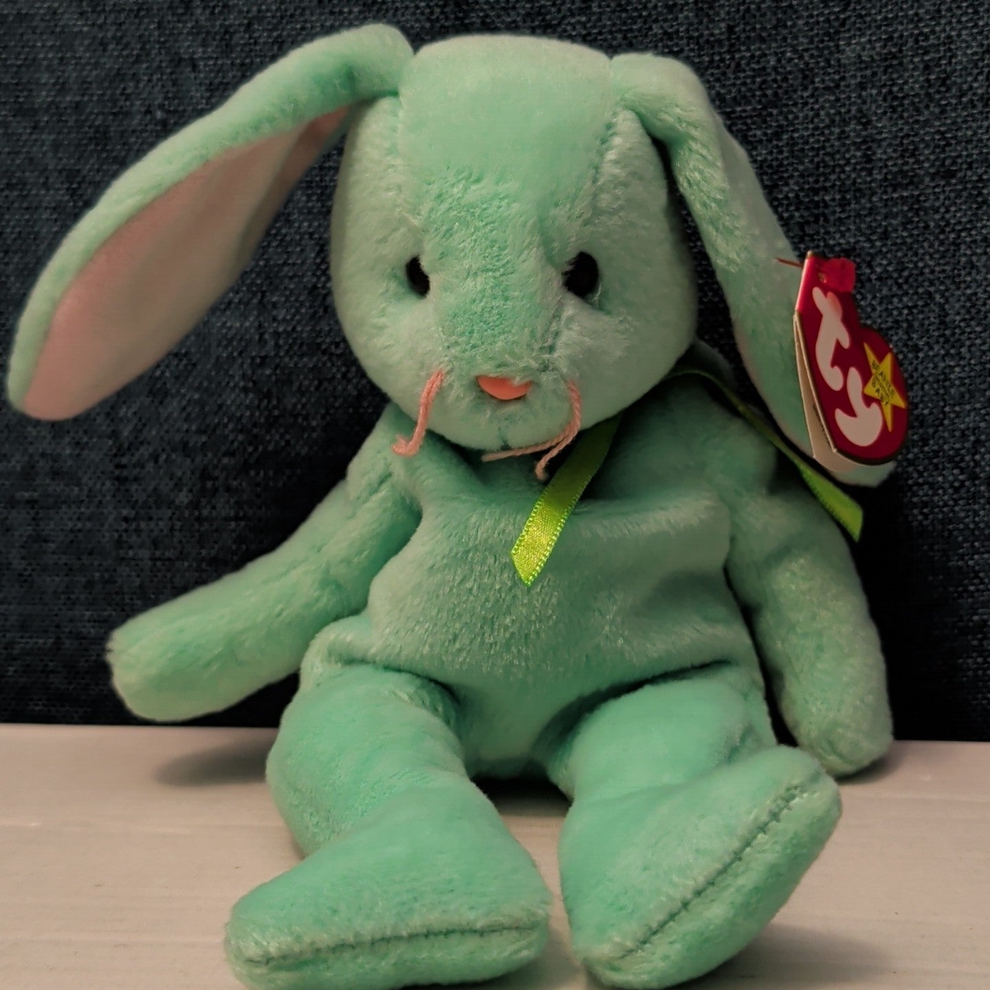 Ty Beanie Baby HIPPITY the Bunny | Retired 1997/1998 | 5th Gen Tag Mint Green