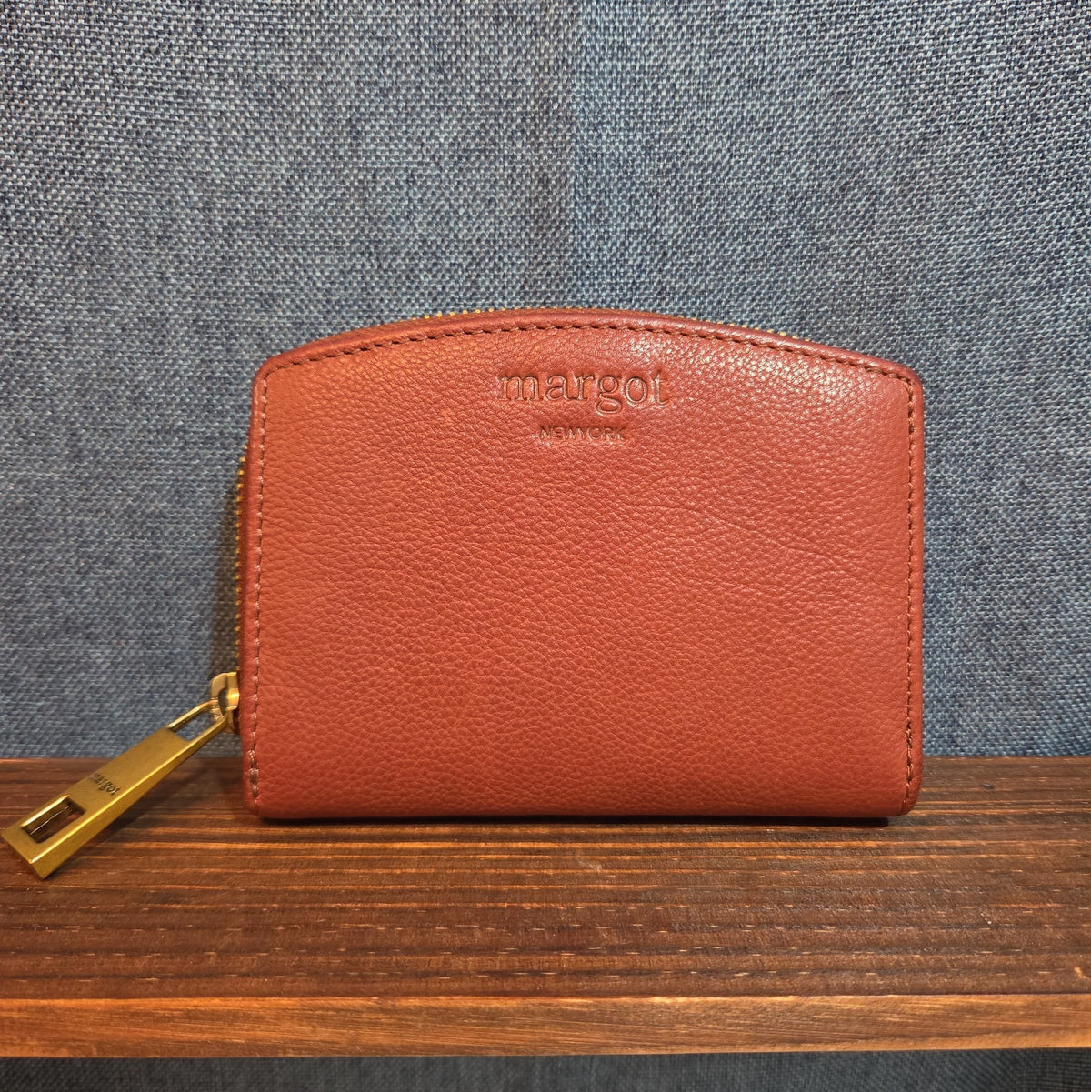 Margot New York Gina Compact Wallet Brandy Leather Boho