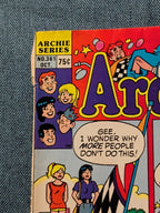 Archie #361 Oct 1988 Newsstand :Dan DeCarlo Art The New Archies Promo