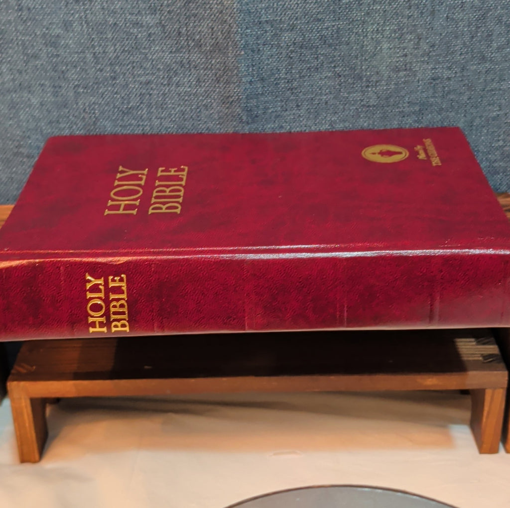 Holy Bible Placed By The Gideons Red Hardcover Book Classic