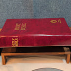 Holy Bible Placed By The Gideons Red Hardcover Book Classic