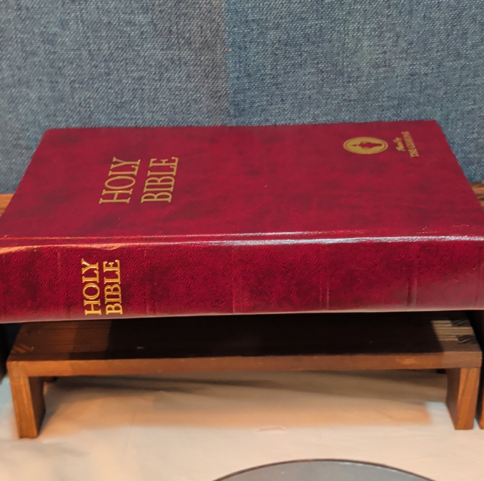 Holy Bible Placed By The Gideons Red Hardcover Book Classic