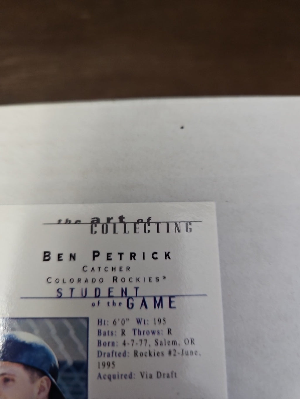 2000 Topps Gallery - Students of the Game Ben Petrick #128