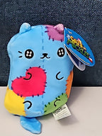 Cats vs Pickles Stitches #503 | Fuchsia Series Bean Plush | Blue Patchy Cat