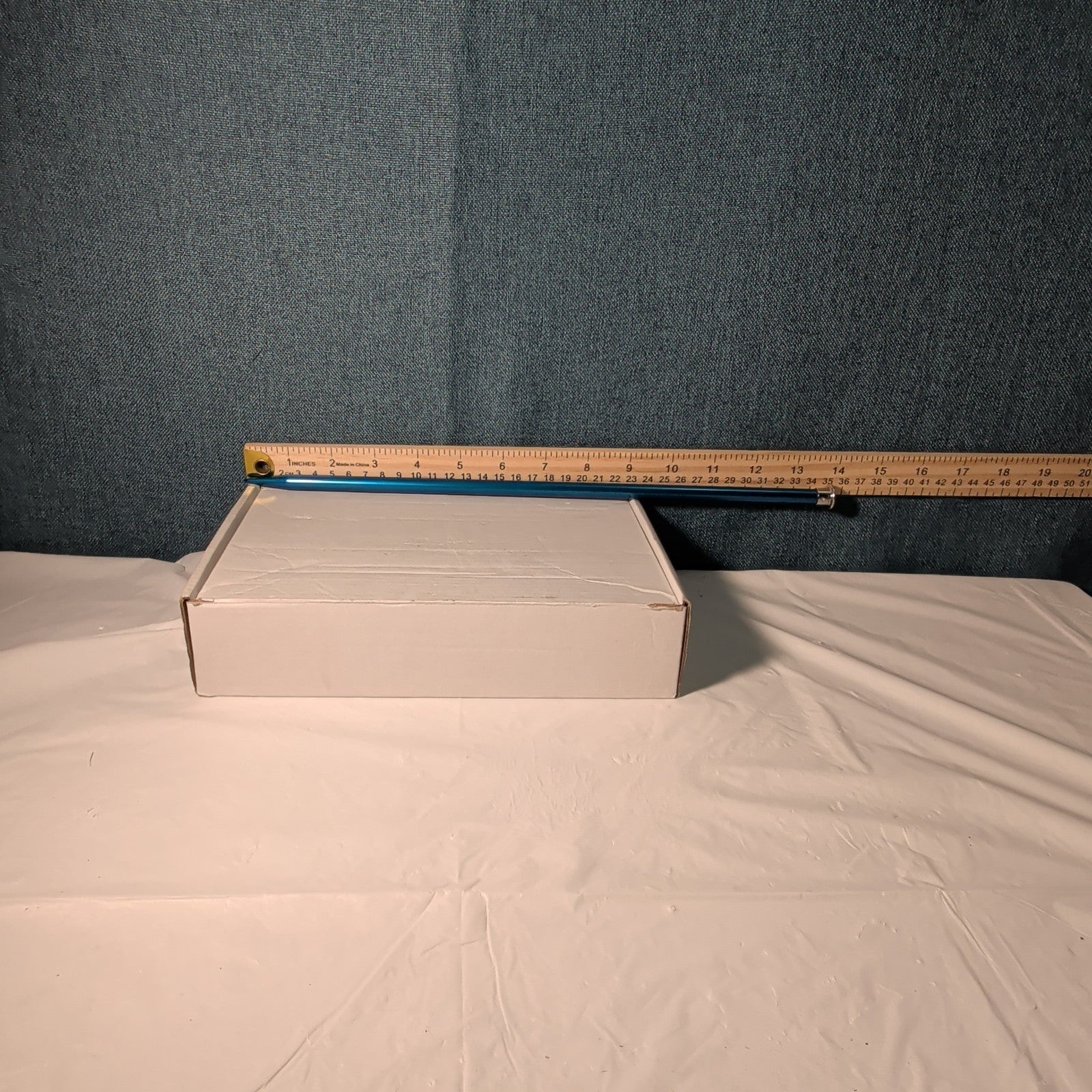 Boye Size 5 Aluminum Knitting Needle 14 Inch Single Point Teal Blue 6328 Vintage