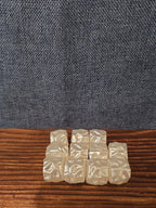 Chunky White Faux Pearl Beads 11pc Craft