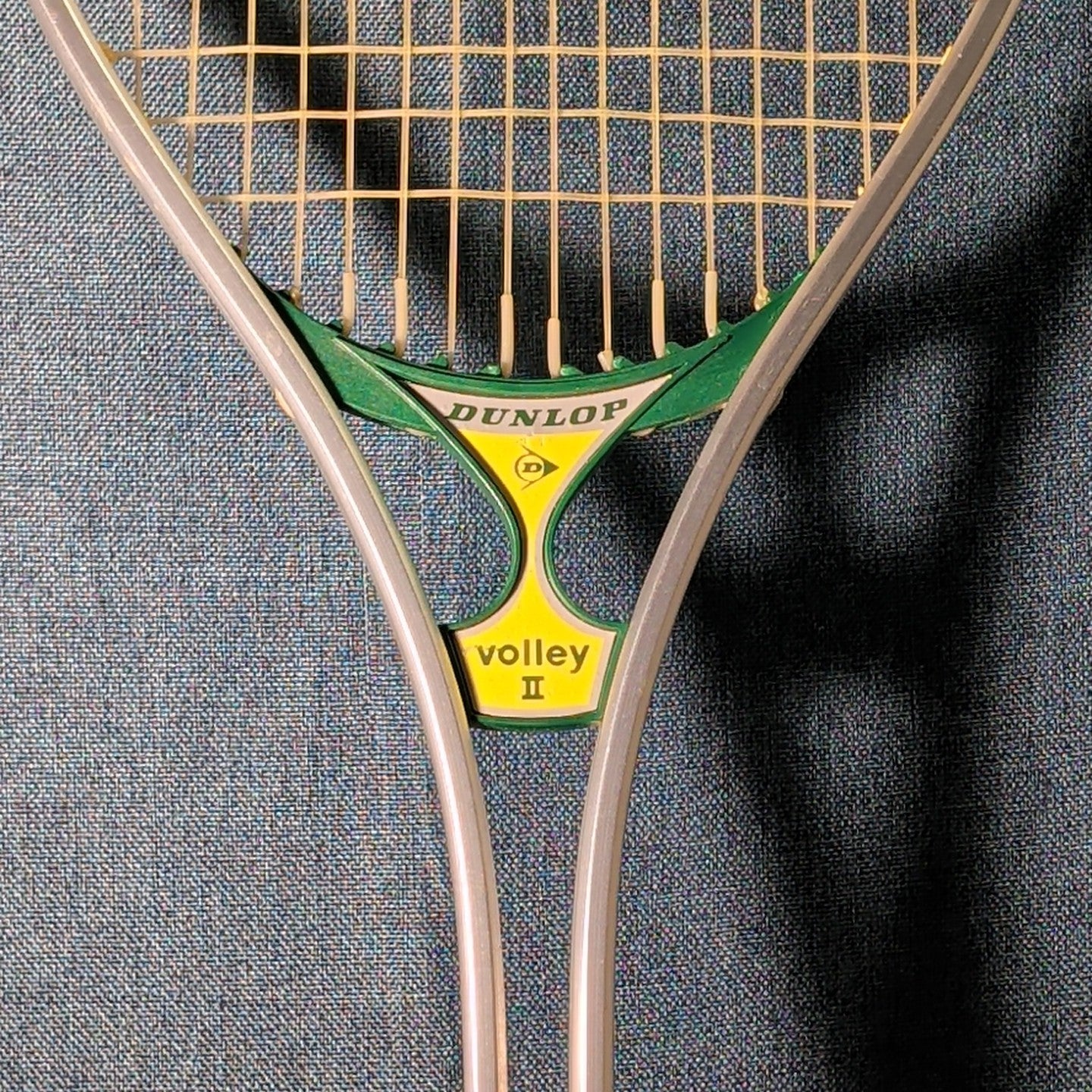 Vintage Dunlop Volley II Aluminum Tennis Racquet 4 5/8 L Made in USA With Cover