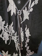 NWT Appointments 1X Whimsigoth Blouse Black Mesh Floral Fairycore Y2K Ring Top