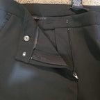 Zac & Rachel Black Dress Pants 14 Pleated Pocket Stretch Career NWOT