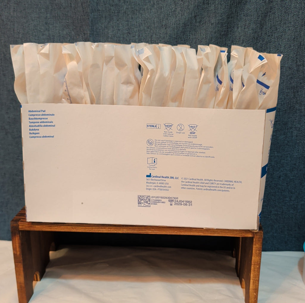 Curity Cardinal Health 8x10 Abdominal Pads Sterile 72-Ct New EXP 2029 9194A