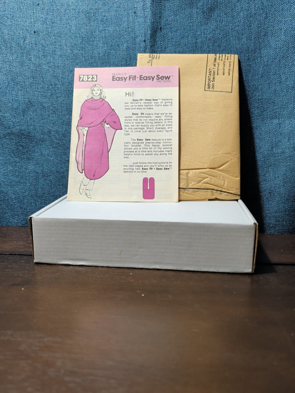 ​Vintage McCall's 7823 Sewing Pattern | Misses' Poncho Cape Wrap | Easy One Size