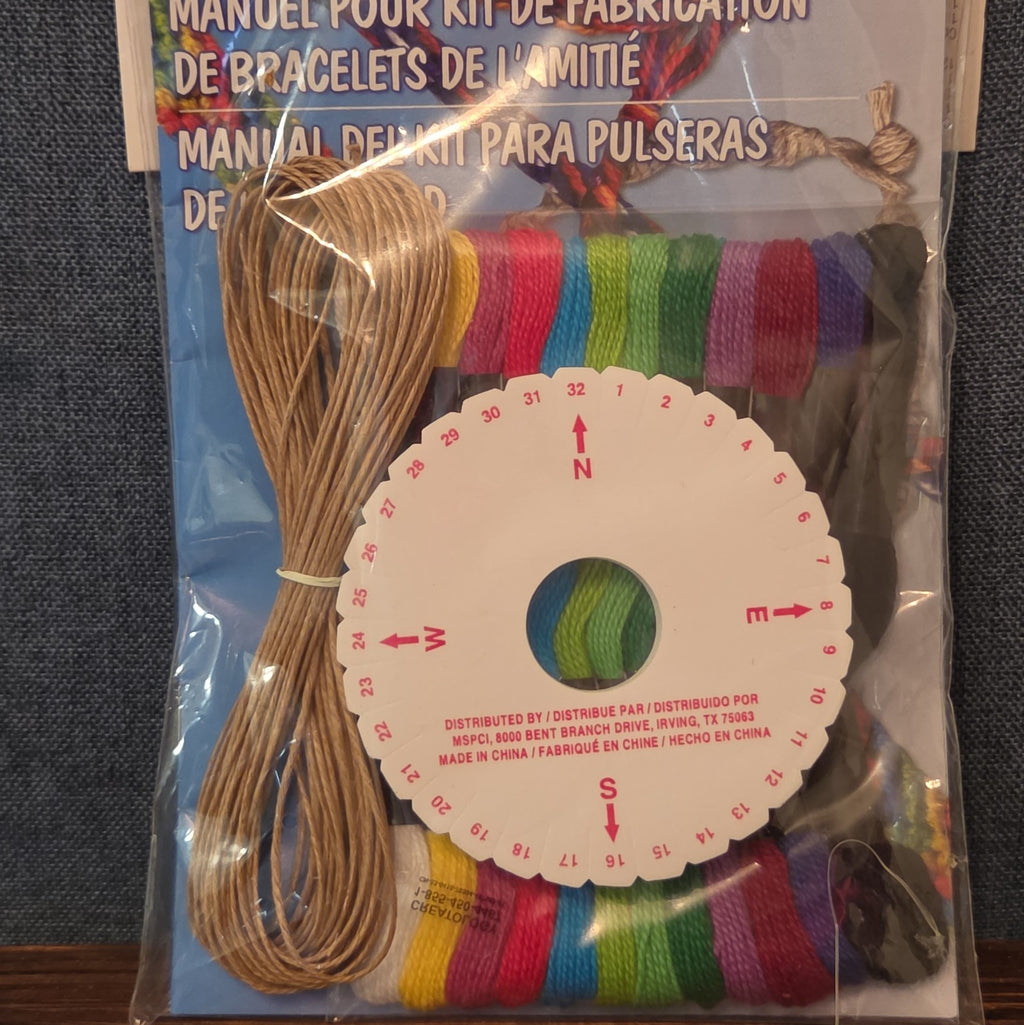 Creatology Friendship Bracelet Kit 15Pc Floss Hemp Wheel Y2K Craft
