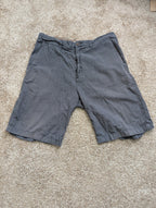 Quiksilver Edition Mens Shorts 34 Gray Micro Check Bermuda Walk Flat Front VTG