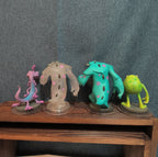 Disney Infinity Monsters Inc 4 Figure Lot Crystal Sulley Mike PVC Loose