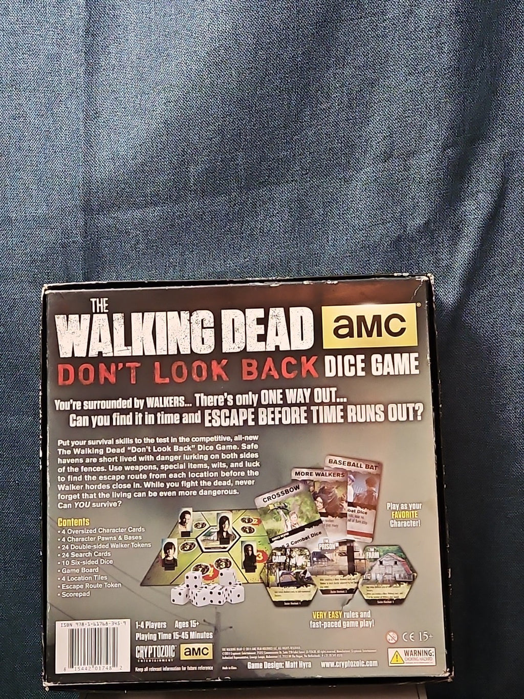 The Walking Dead: Don't Look Back Dice Game | AMC Cryptozoic | Rick Daryl
