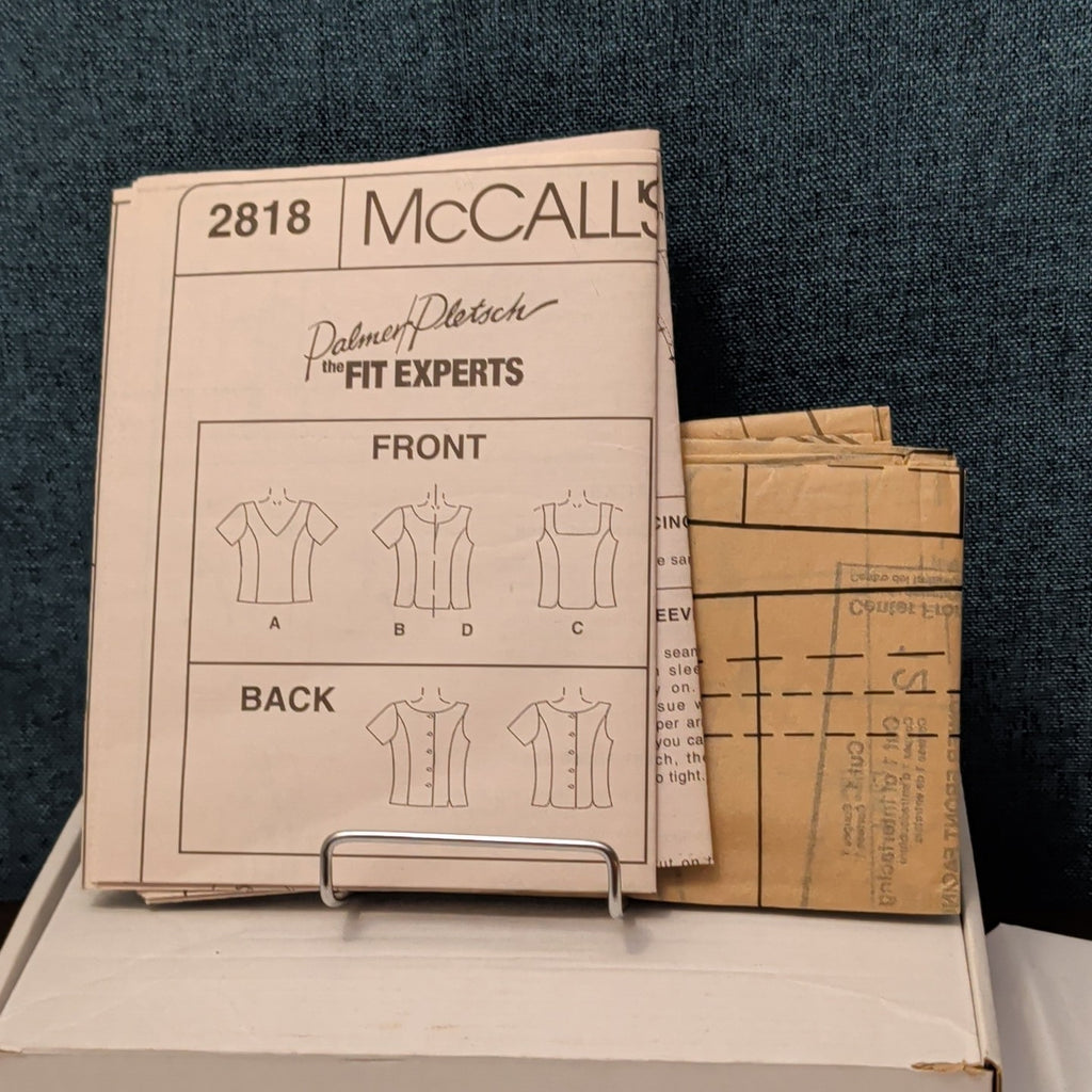 McCall’s 2818 Sewing Pattern Misses Tops Learn To Fit A Full Bust Sz 10-14 Uncut