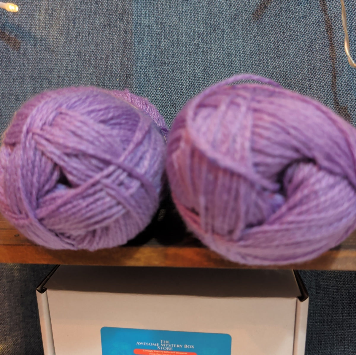 Herrschners Afghan Yarn 2 Ply Grape Frost Purple Acrylic 2 Skein