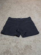 d.jeans High Waist Shorts Black Repreve Stretch Denim Modern Preowned Size 12