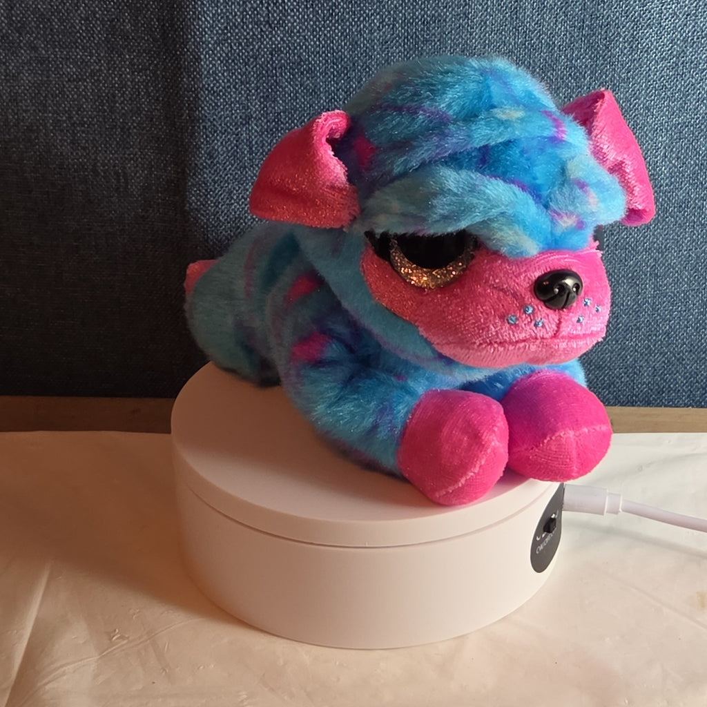 Zuru CoCo Surprise Neon Cone Poppy The Dog Blue & Pink Plush W/ Surprise Inside