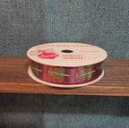 Michaels Holiday Cheer Ribbon Burgundy Christmas Tree 9ft NWT