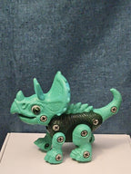 Take Apart Dinosaur Triceratops Figure Only | Green DIY Building Toy