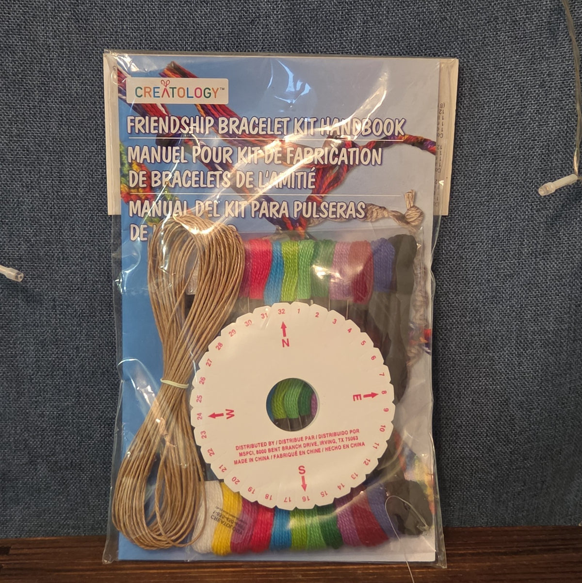 Creatology Friendship Bracelet Kit 15Pc Floss Hemp Wheel Y2K Craft