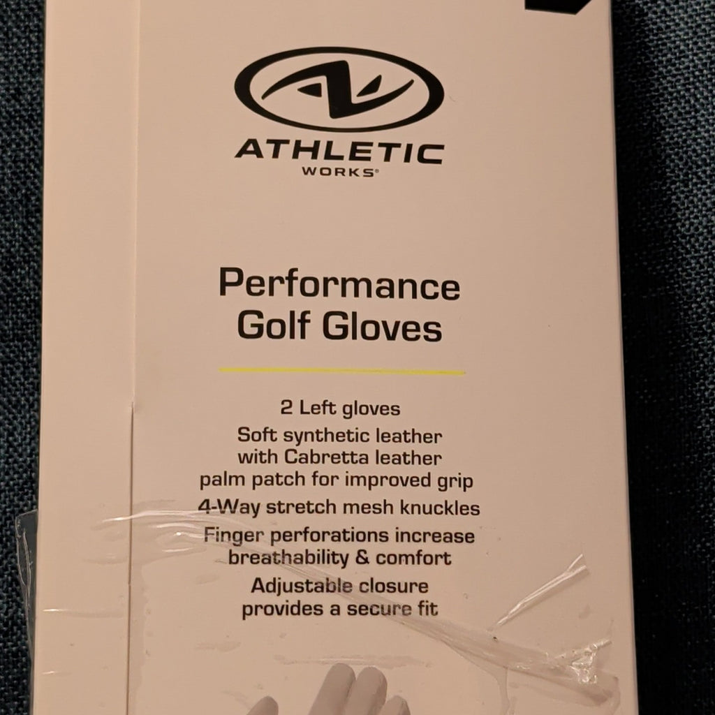 NEW Athletic Works Performance Golf Gloves 2-Pack | Size M/L | 2 Left Hand Glove
