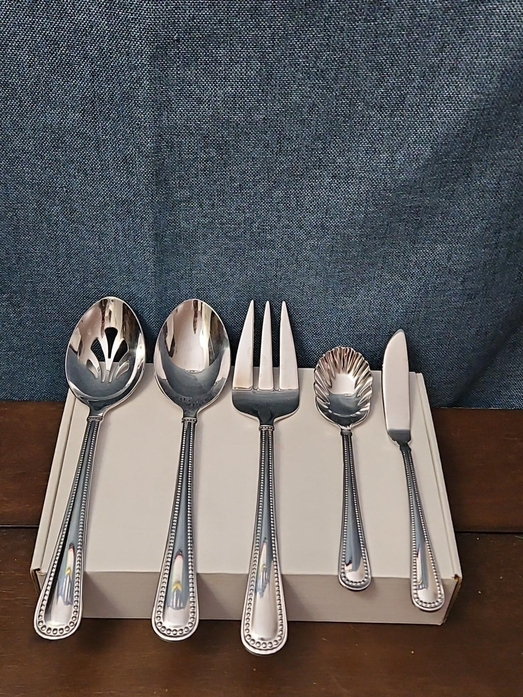Reed & Barton KENDALL 5-Piece Serving Set | Hostess Host Set | 18/10 Stainless