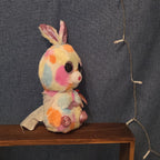 Ty Beanie Boos Bloomy Pastel Bunny Plush 6" Glitter Eyes Easter Bunny