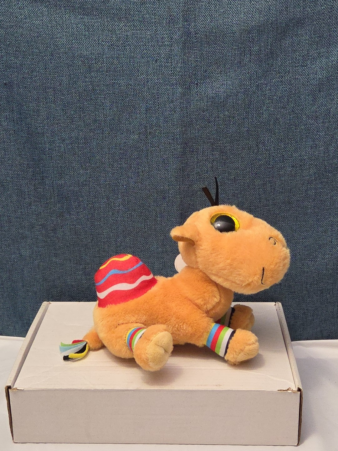 Ty Beanie Boos Jamal Camel 6" Plush Gold Glitter Eyes Retired 2014 MWMT 36155