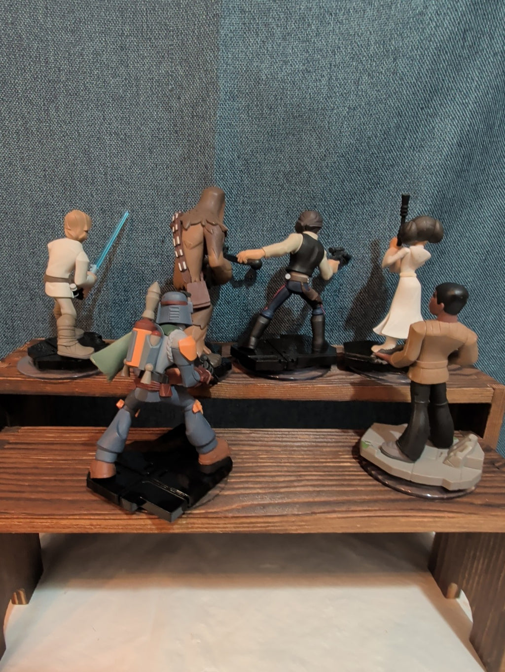 Disney Infinity 3.0 Star Wars 6 Figure Lot Luke Han Leia PVC Loose