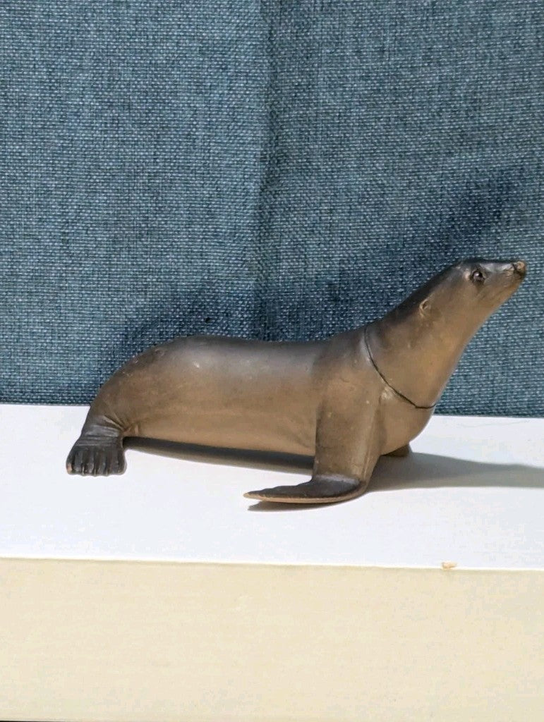 Vintage S.H. Sea Lion Figure | Realistic Ocean Animal Toy | Articulated Neck