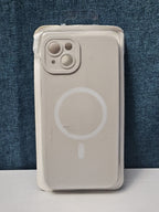 iPhone 14 Plus Case MagSafe Magnetic | Stone Beige Silicone | New