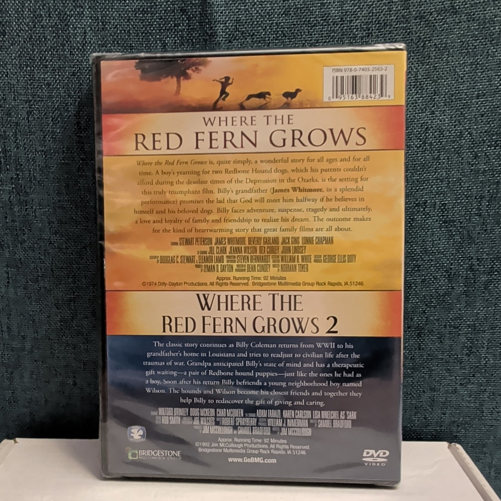 Where the Red Fern Grows 1 & 2 DVD Double Feature NEW SEALED