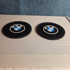 BMW Cup Holder Coasters Silicone Black Blue Auto Accessory
