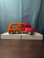 Big Toddler Semi Truck Car Hauler Toy Vehicle Lights & Sounds Transport Trailer